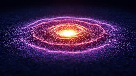 a stunning close-up of a cosmic phenomenon capturing the beauty of a vibrant, spinning celestial spiral radiating heat and light in a dark, abstract universe