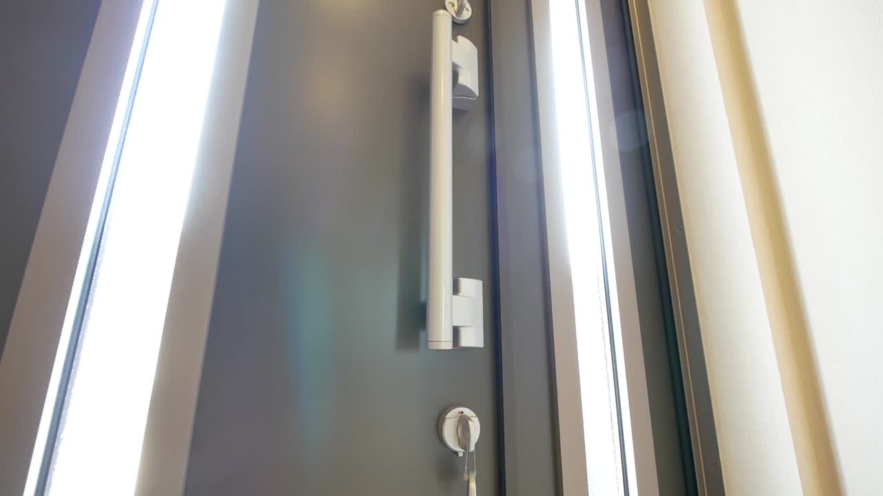 안전 문 스위치와 함께 현대적인 문, 내부