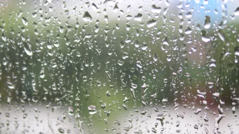 raindrops on a window pane