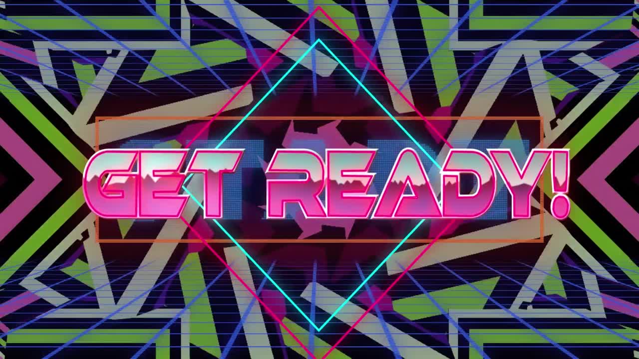 디지털 추상 카레이도스코프 공간에서 준비하는 애니메이션