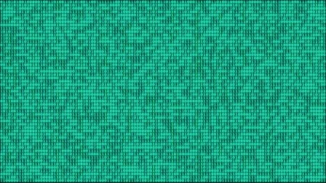 green seamless loop background of zeroes and ones