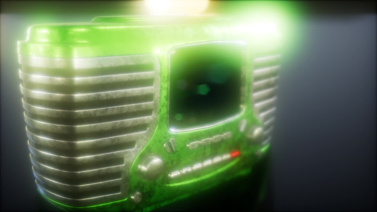 구식 빈티지 레트로 라디오