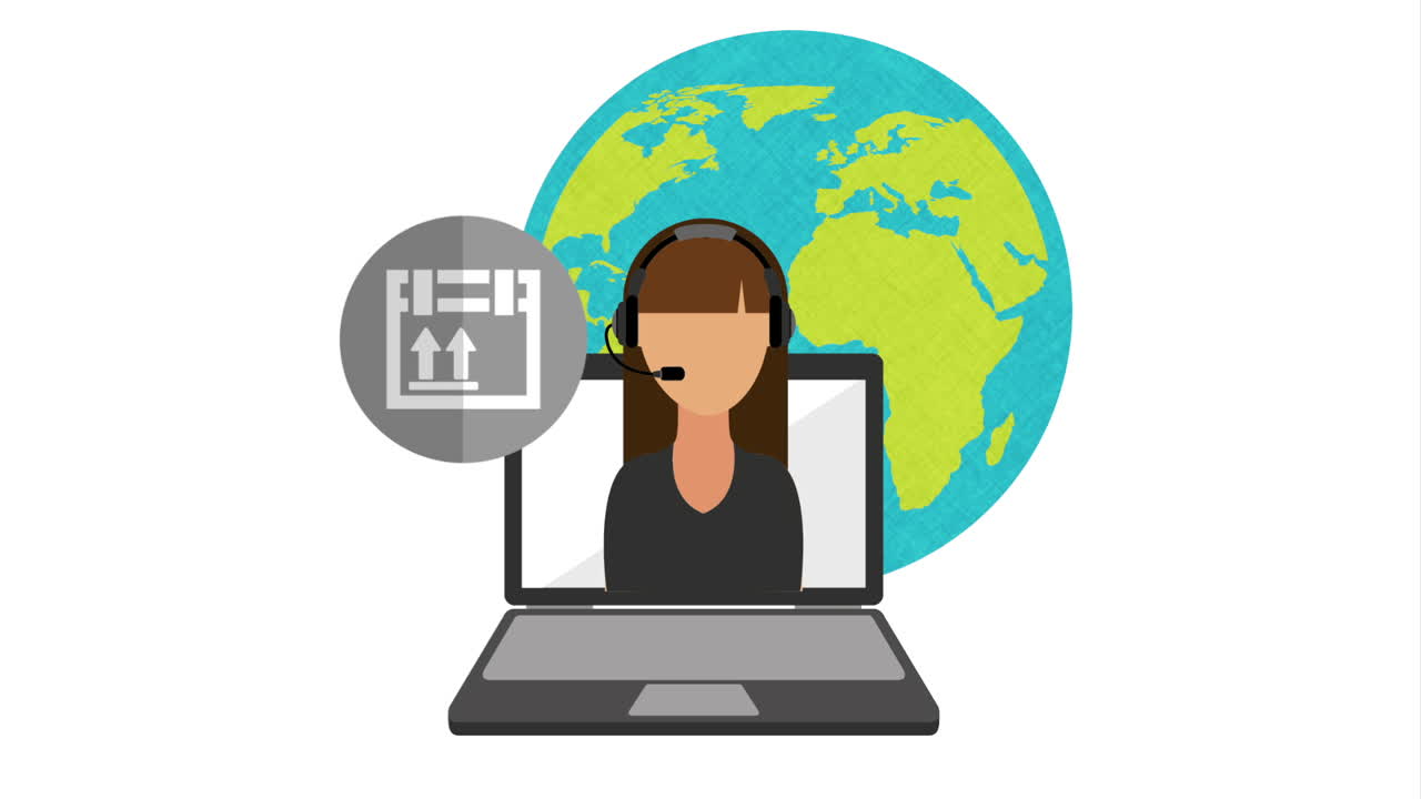 diseño de servicios de entrega, animación de video