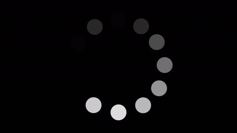 animación de carga simple, animación de carga de círculo en alta resolución 4k