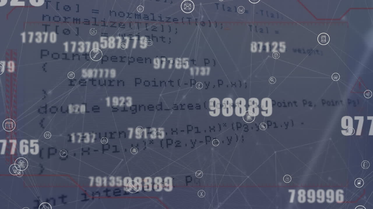 animación de conexiones, procesamiento de datos sobre números.
