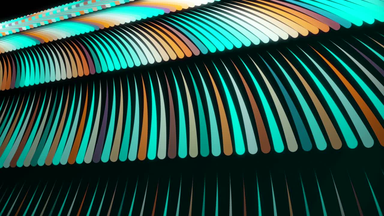 Abstract Colorful Wave Pattern