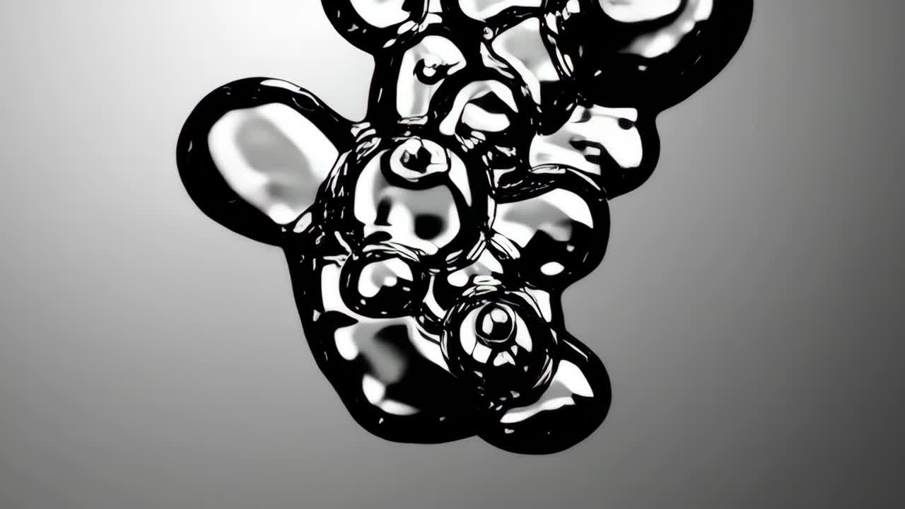 추상적인 액체 거품