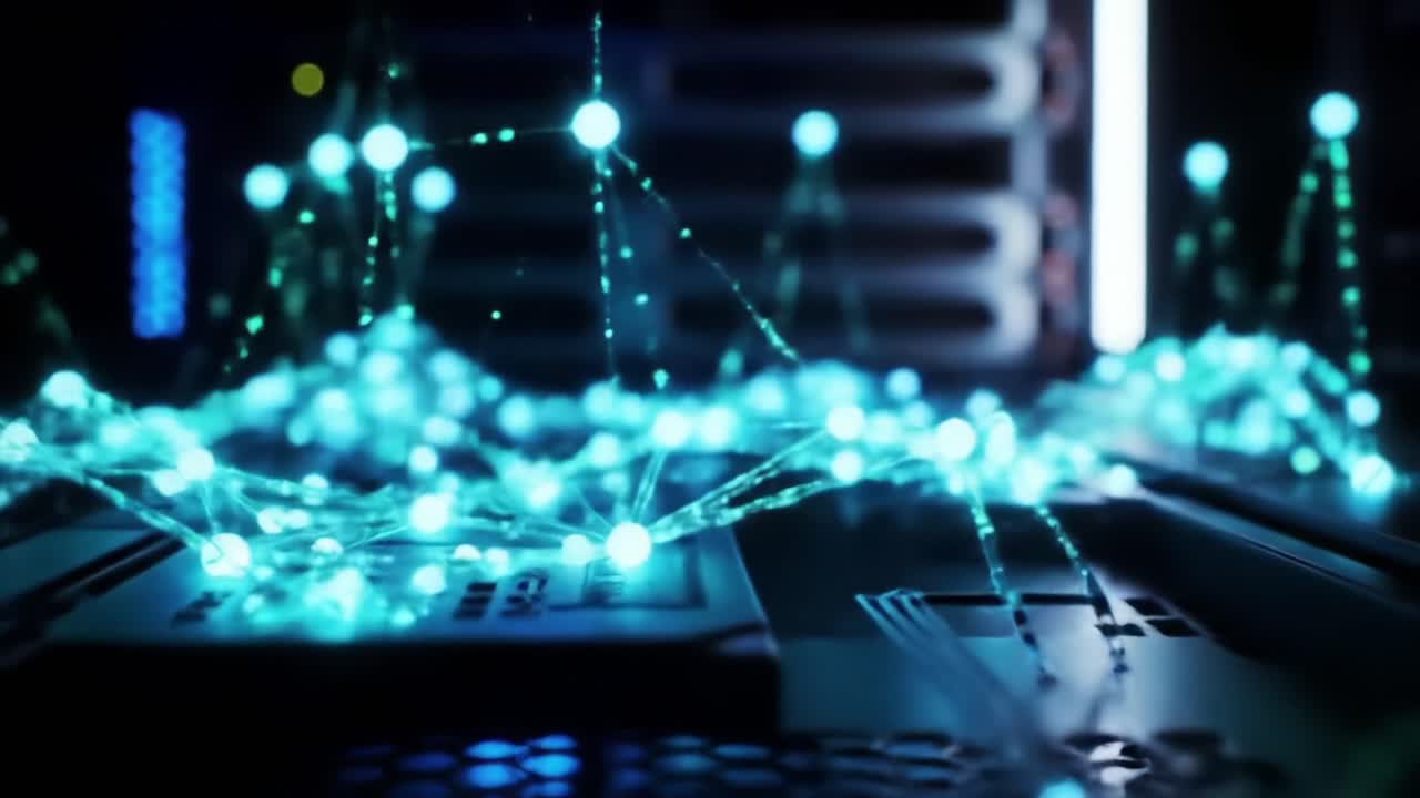 Exploring the Intricate Web of Digital Connections: A Journey Through Glowing Data Streams and Technological Networks