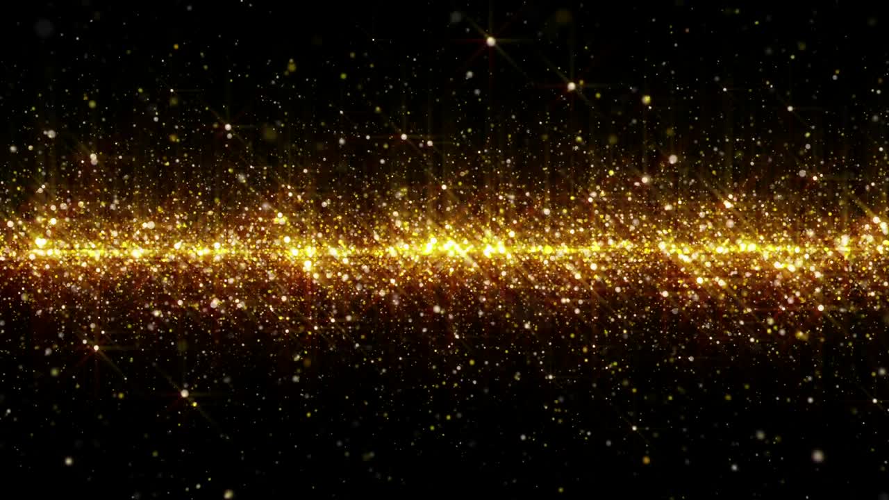 황금색 수평 반이는 반이는 움직임으로 매이지 않는 배경 루프