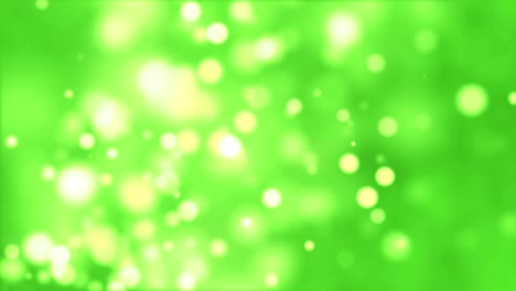 abstract green particles background - 4k