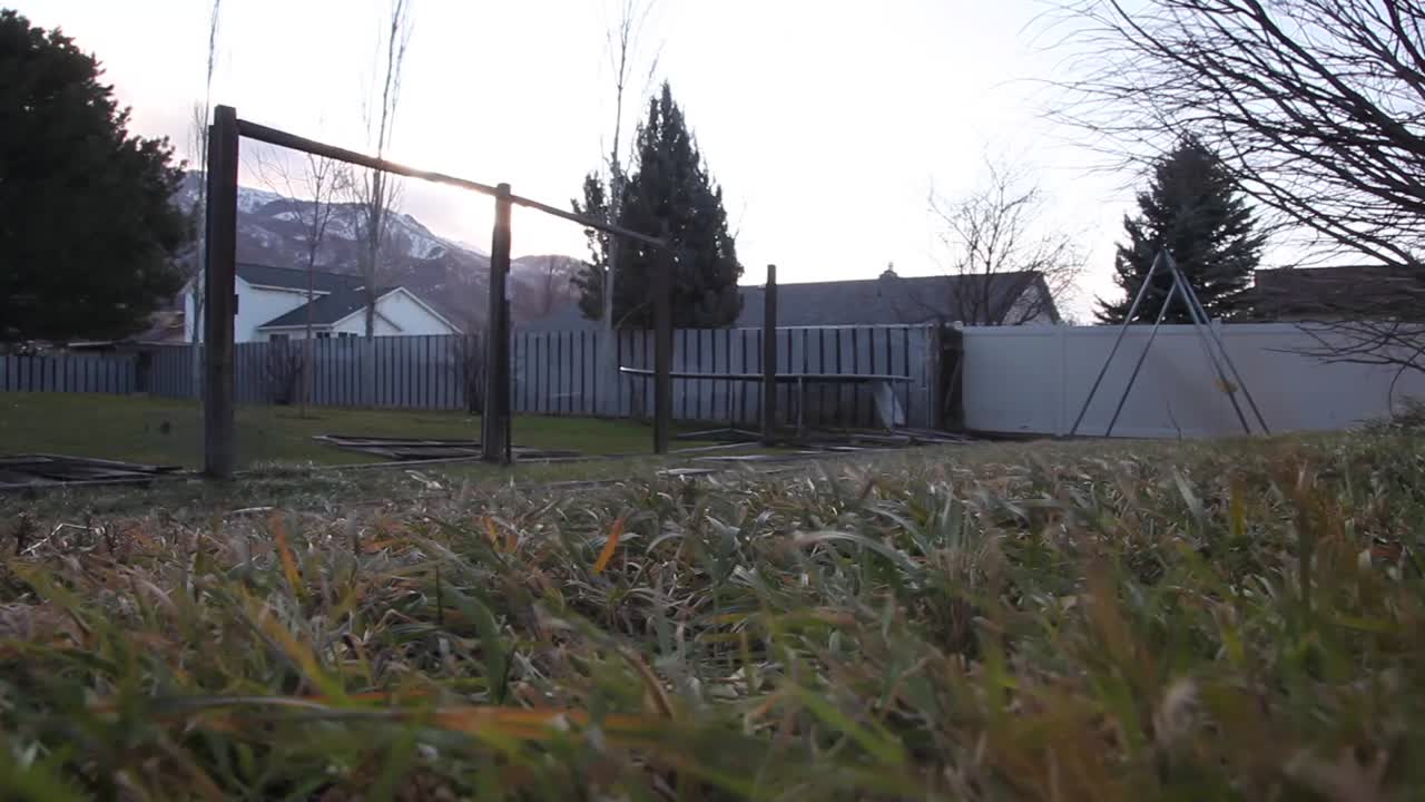 fuertes vientos soplando mientras se observa el fuerte viento que sopla la hierba