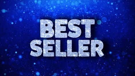 best seller banner with glitter effect