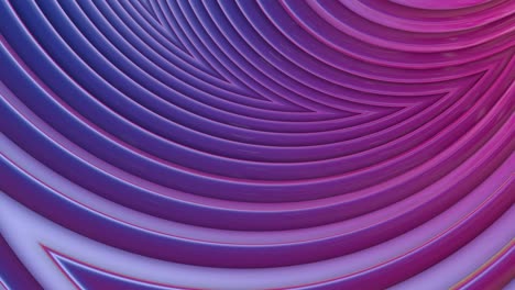 fondo brillante sin costuras 3d abstracto en 4k con cintas violetas. las rayas violetas se mueven cíclicamente en geometría simple estilo creativo de dibujos animados. animación suave en bucle. 2