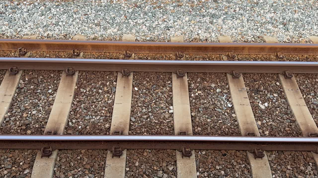 열차 트랙 측면 각도 레트로 빈티지 컬러 교정, 퍼스, 서부 오스트레일리아