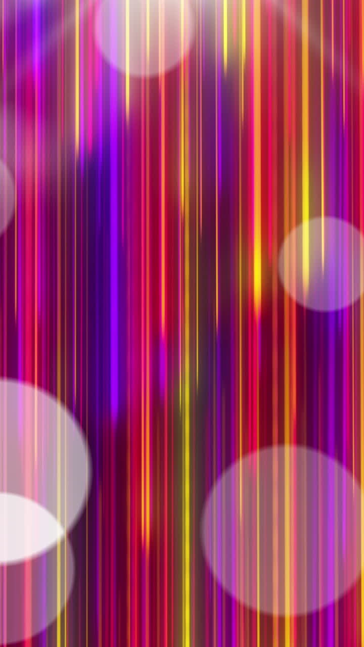 Animace efektu bokeh na pozadí s barevnými pohybujícími se čarami