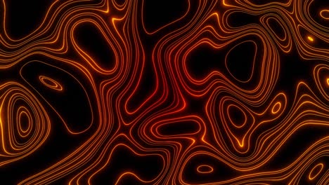 abstract orange and black neon lines pattern