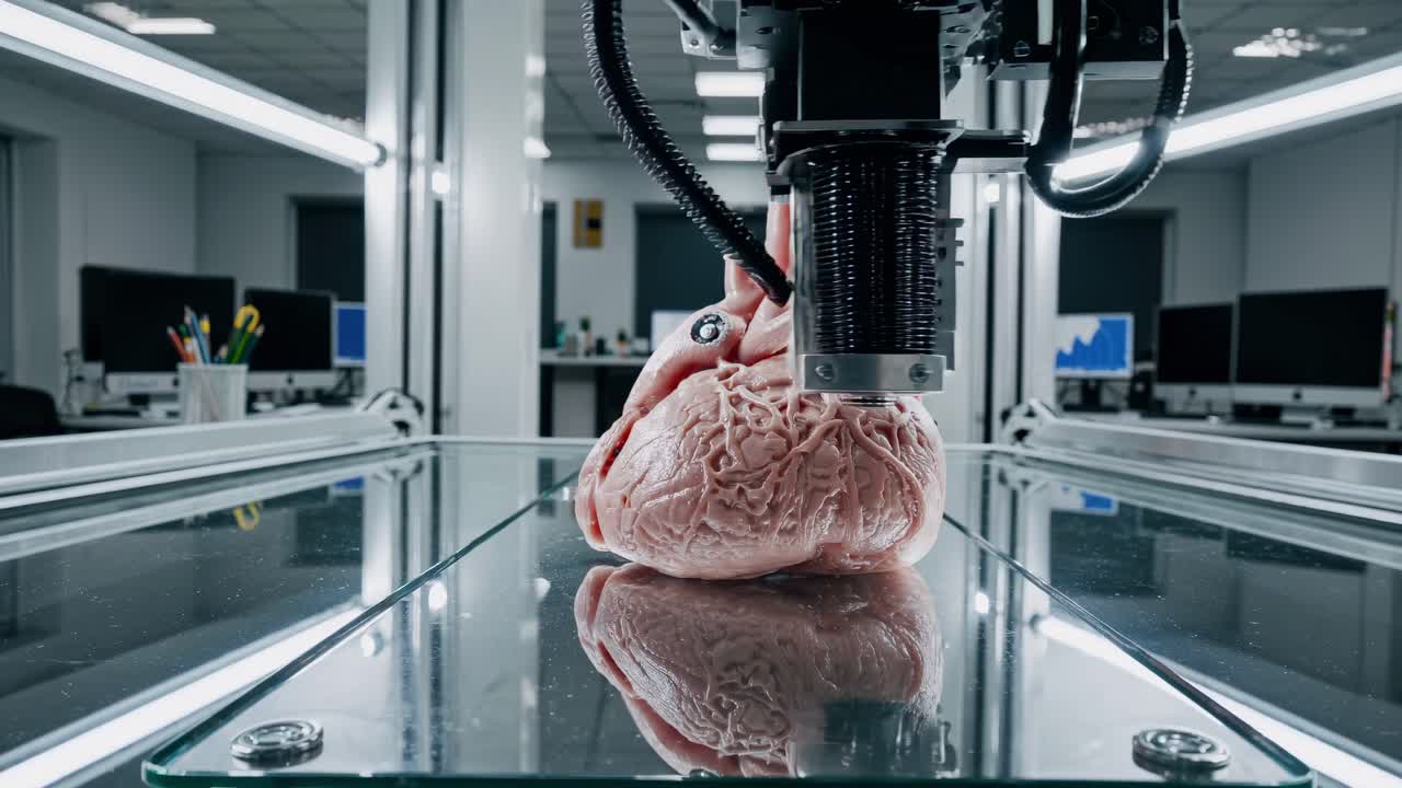 impresión 3d de un modelo de corazón