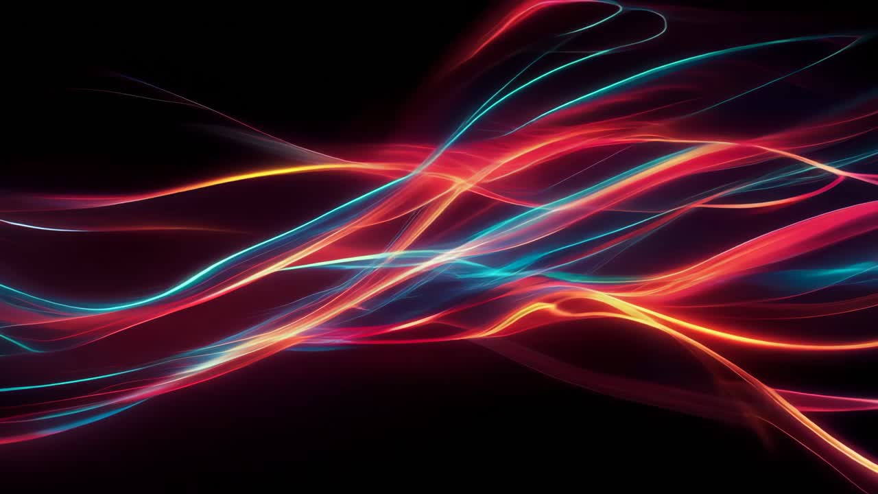Abstract Glowing Lines