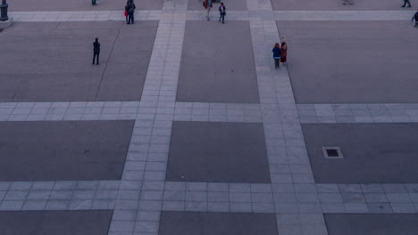 day to night timelapse ar royal palace in madrid, spain