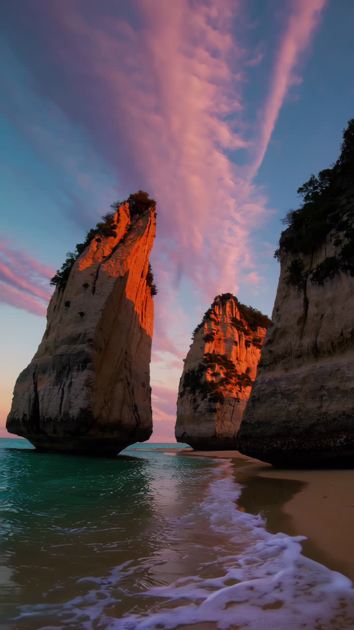 Coastal Sunset Rocks