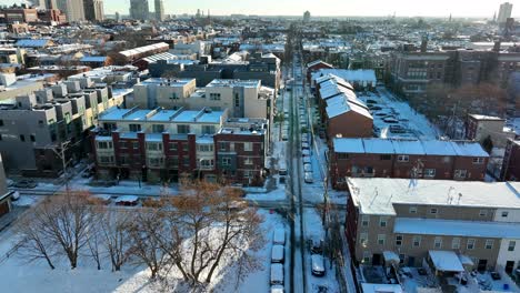 Vivienda-En-Tormenta-De-Nieve-De-Invierno