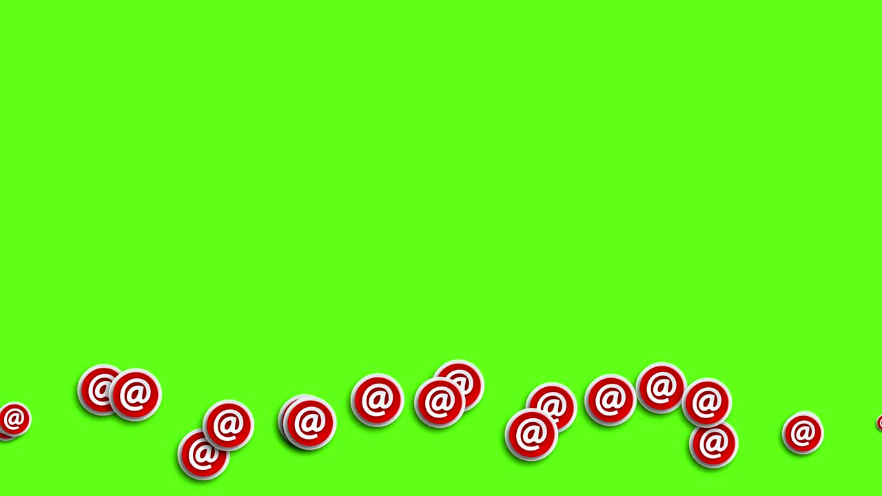 animación moderna íconos de correo electrónico abstractos fondo de movimiento