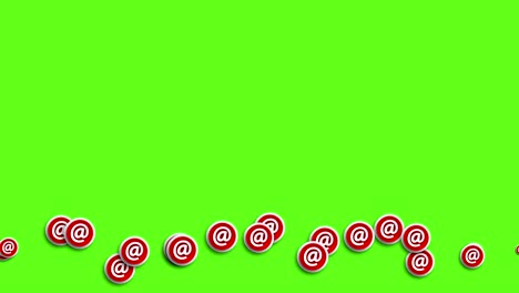 animation modern abstract email icons motion background