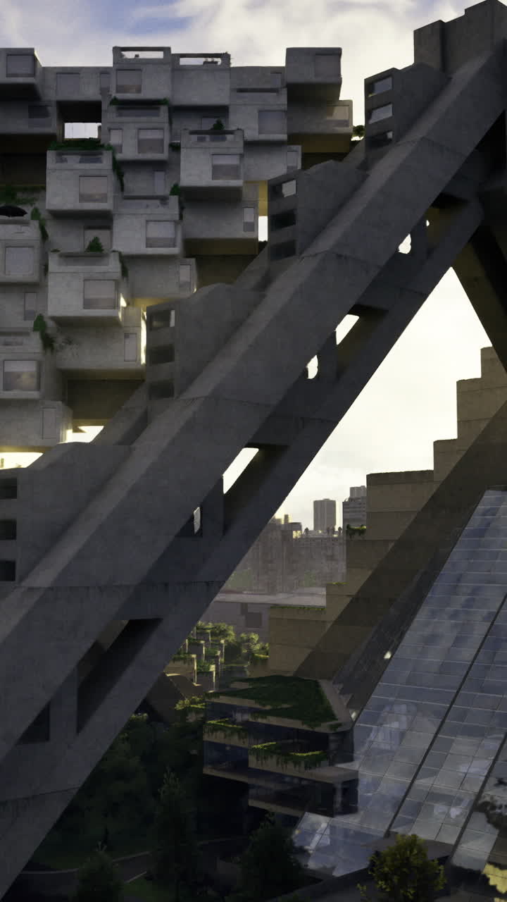 Modern design showcases innovative buildings in urban environments