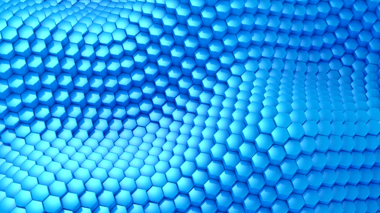 Hexagons Formed A Wave