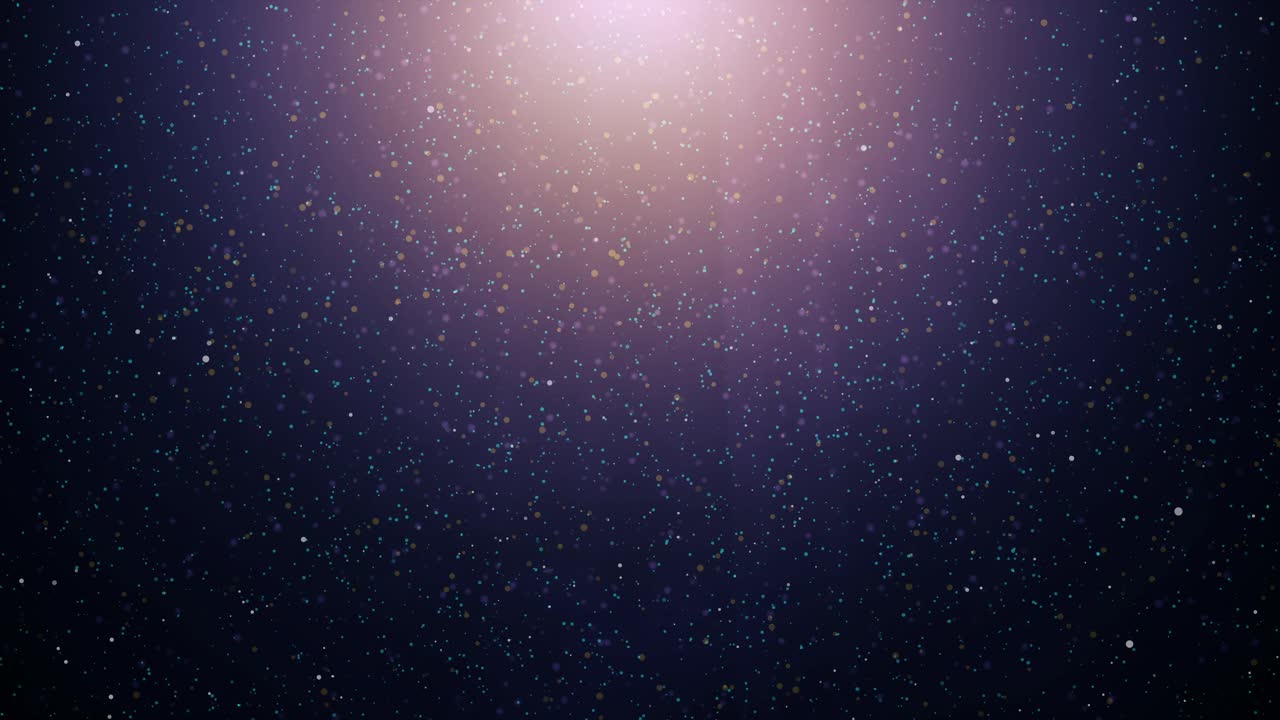 Festive Bokeh Magic: Glowing Beams and Floating Particles in a Stardust Celebration