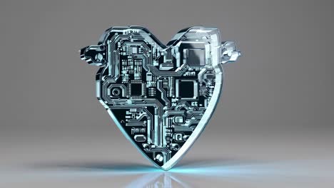 heart-shaped circuit board