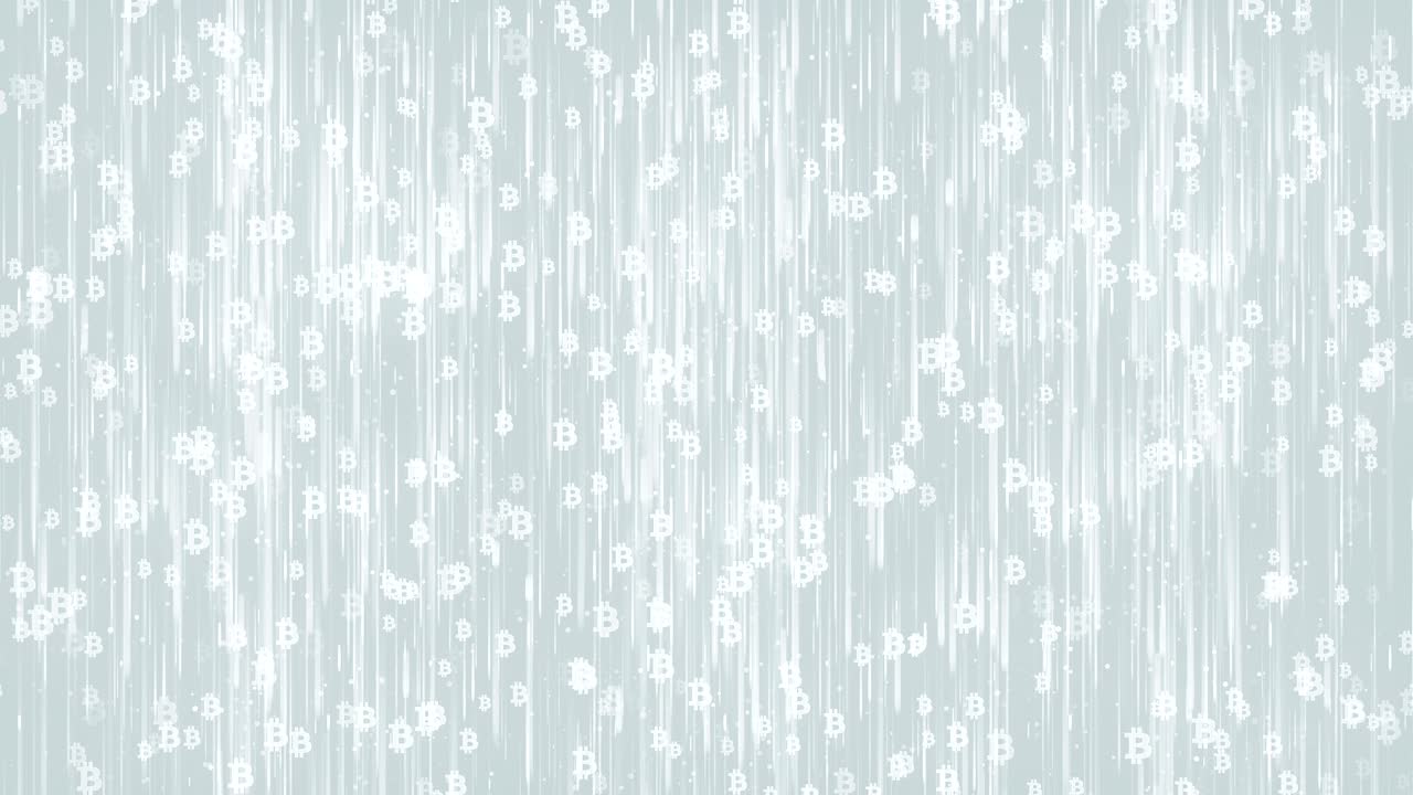 비트코인 채굴 백색 배경