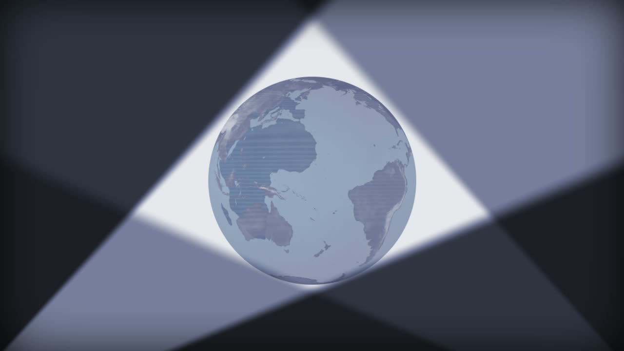 la tierra girando con iluminación a su alrededor