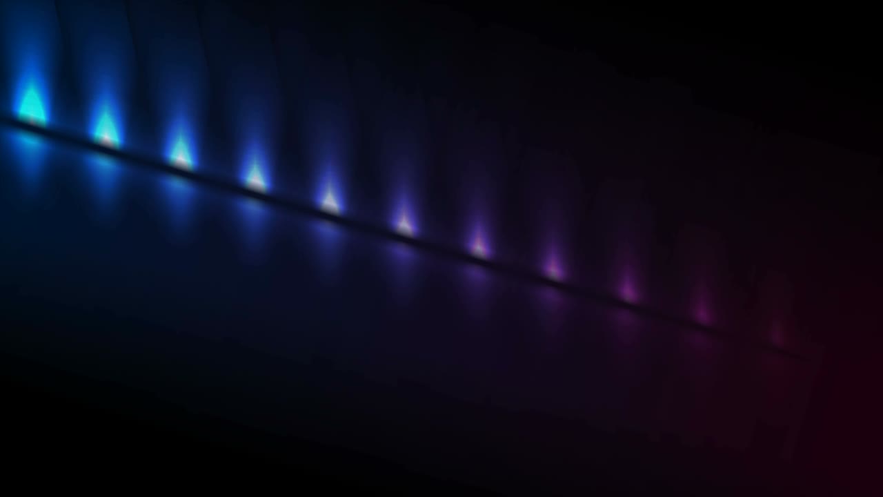 tecnología de reflectores de neón ultravioleta azul fondo de movimiento moderno