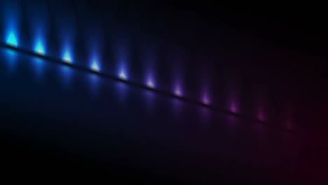 tecnología de reflectores de neón ultravioleta azul fondo de movimiento moderno