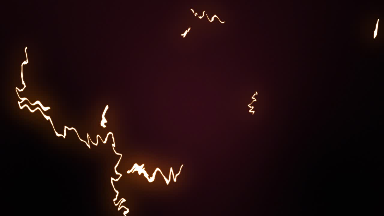 Fulmine scintille linee animazione su sfondo sfumato grafica in movimento 3D elettricità energia effetti visivi tensione potenza temporale rosso bordeaux