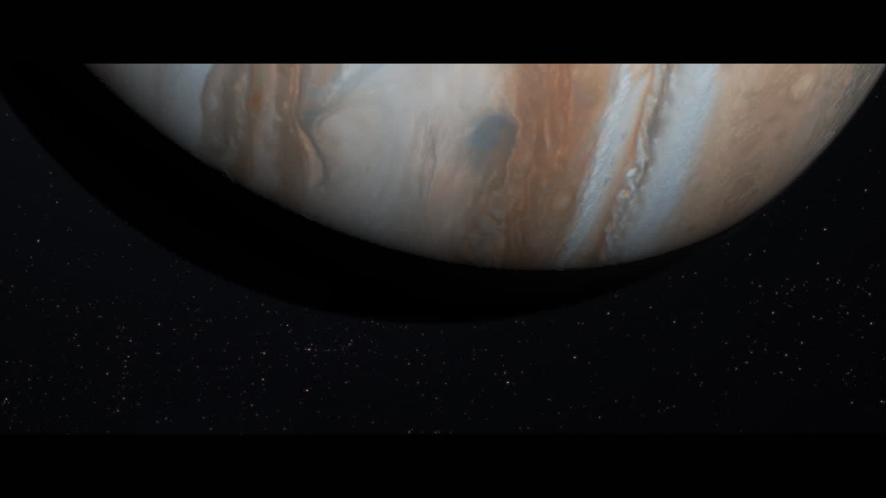 Jupiter planet viewed from space