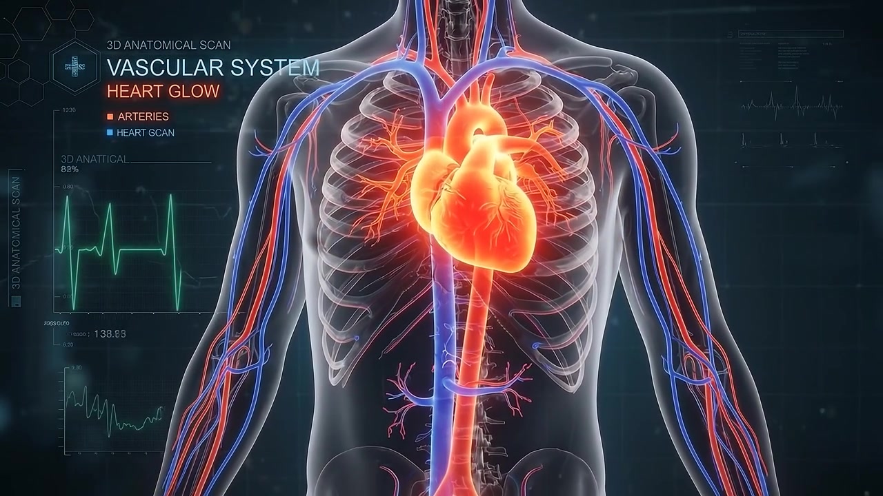 3D Medical Animation of Human Vascular System and Heart
