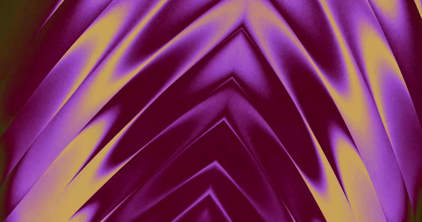 Abstract Background with Moving Purple and Yellow Chevron Patterns