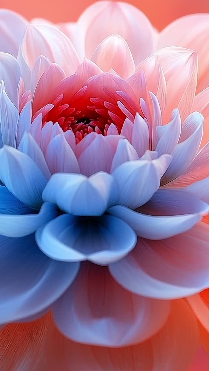 Elegant flower with soft colors in bloom. A delicate flower showcases soft hues of blue and pink, capturing the essence of nature's beauty in full bloom.