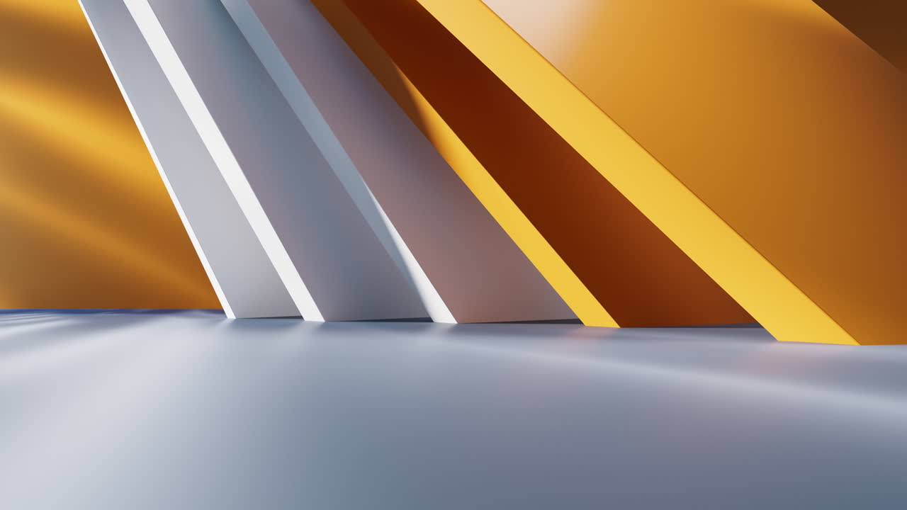 Abstract geometric interior structure, 3d rendering.