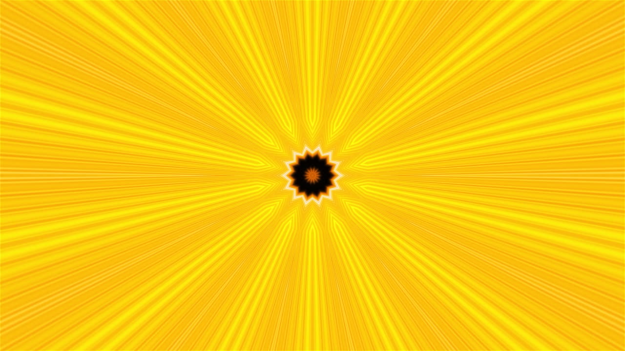 Motivo Radiale Giallo Astratto