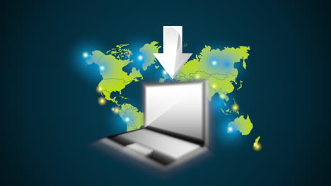 tecnología de big data con portátil