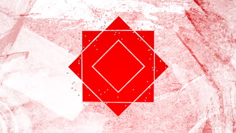 animación de patrón rojo en bucle sobre fondo rojo y blanco