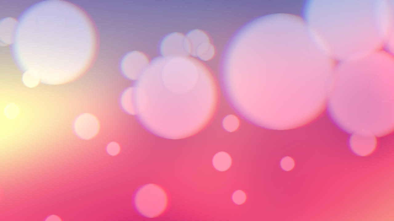 반짝이는 배경에 큰 보케와 글리터를 날립니다.