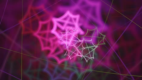 geometría dentada arco iris espirales fractales - bucle sin costuras fondo abstracto, relajante fusión espiritual meditativa, intrincado kaleidoscopio fractal mandala, geometría sagrada de colores, música vj ritmos