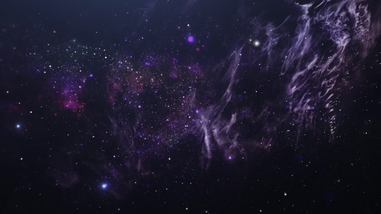 view of bright nebula in the great universe