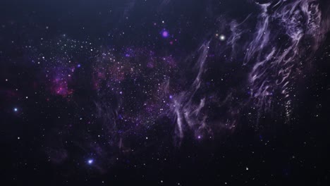 view of bright nebula in the great universe