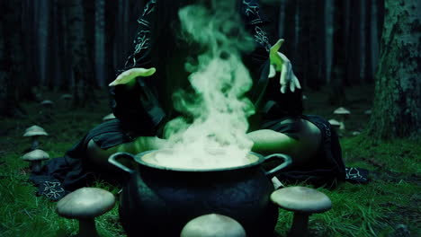 a witch in the forest