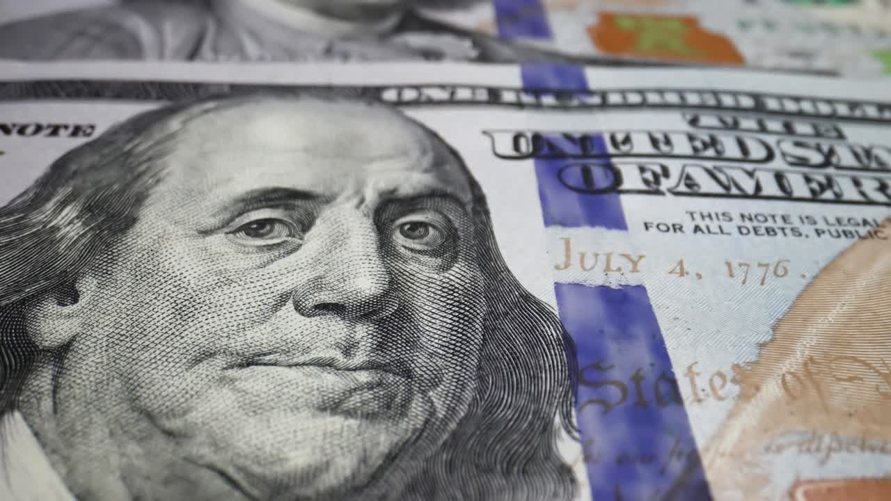 billetes en dólares estadounidenses, dinero en efectivo, billetes de banco.